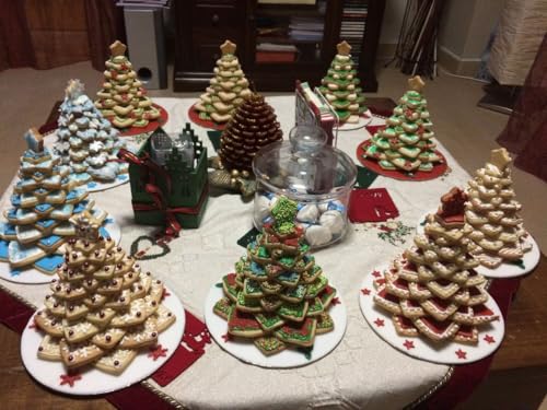Plastic 10 Pcs Set 3D Gingerbread Star Decoration Cookie Cutters