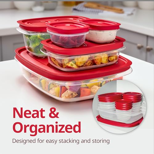 Rubbermaid EasyStore Containers, 44-Piece Set, Food Storage Containers with Lids - size: 44-Piece