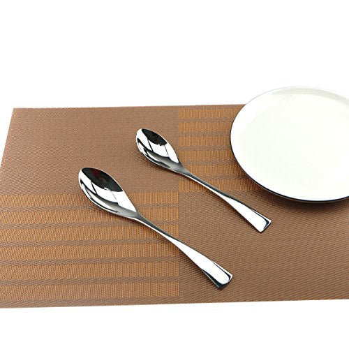 Silverware Set Mirror Polished Utensils – 5-Piece Flatware Set – Service for 1 – Stainless Steel Cutlery Kit of Dinner Forks, Spoons, Knives, Salad Forks & Teaspoons - size: 1-set-silver