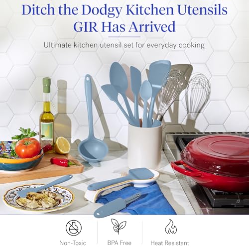 GIR: 10-Piece Silicone Ultimate Kitchen Utensils Set – Slate - color: Slate, size: 10 - Piece Set