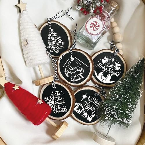 60pcs Small Christmas Stencils for Crafts Reusable 3 Inch Ornament Stencil - style: 60 Christmas 3x3in
