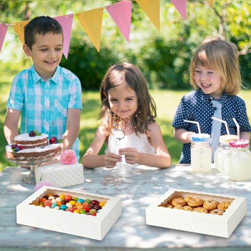 40 Pack Cookie Boxes,14x10x2.5 Inch - size: 14x10x2.5 Inch