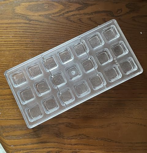 Square Shape Polycarbonate Chocolate Mold DIY Handmade Chocolate PC Mold Pastry Chocolate Tool