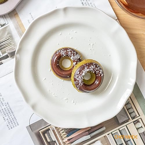 CHEFMADE Donut Pan, Nonstick 20 Cavity Mini Ring Doughnut Pan for Baking Donuts Bagels (Black) - style: 20 Cavity Mini Donut