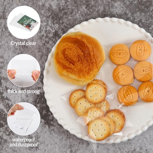 300 Pcs 3 x 4 In Cellophane Bags Self Adhesive Small Clear Plastic Cello Treat Bags Self Sealing 1.4 Mil for Candies Bakery Candle Cookie Soap Cards - color: Clear, size: 3x4inch(300pcs)