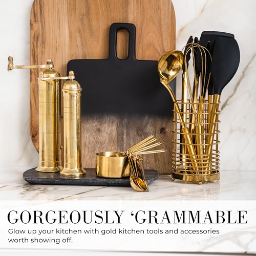 Styled Settings Gold Measuring Cups and Spoons Set, 8-Piece - color: Gold