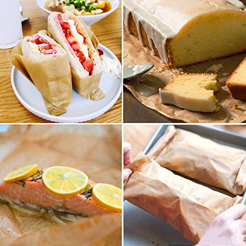 QYH 100 Pcs Parchment Paper Sheets for Baking, 8x12 Inches - size: 100 Pack-8"x12"
