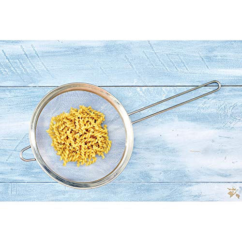 HIC Kitchen Fine Mesh Strainer, 5.5-Inch, 18/8 Stainless Steel - size: Mesh, 5.5-Inch