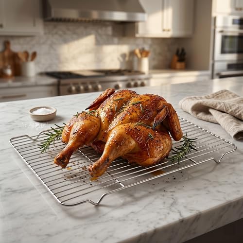 Homikit 16.6 x 11.5’’ Large Cooling Rack, 2 Pack Stainless Steel Wire Rack - size: 16.6*11.5 Inch