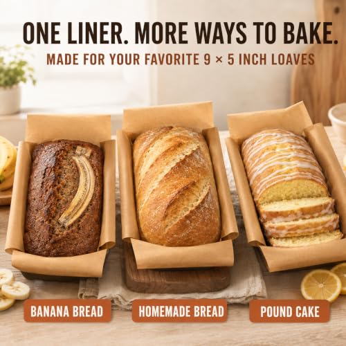 220 Pcs Parchment Loaf Pan Liners, Fits 9 x 5 Inch Pans, Natural - size: Standard 9 x 5 Inch – 220 Sheets