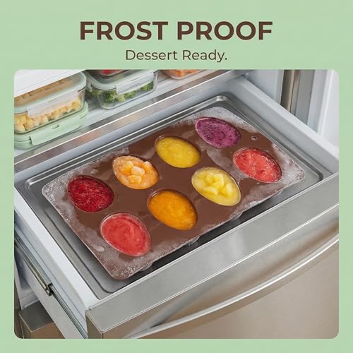 TOYANDONA Silicone Easter Egg Cake Mold – 8-cavity Non-stick Easter Egg Shaped Baking Mold Jelly Baking Mould Ice Cube Tray for Diy Cooking Chocolate, Muffins, And Cakes – Coffee Color - size: 27.00X16.00X2.00CM