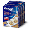 Reynolds Kitchens Parchment Baking Sheets, 25 Sheets (Pack of 4), 100 Total - size: 25 Count (Pack of 4), style: Baking Sheets