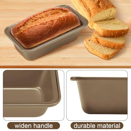 Uiifan 12 Pack Mini Loaf Pans, 6.1 x 3.3 x 2.1 in, Gold - color: Gold, size: 6*3.3*2inch
