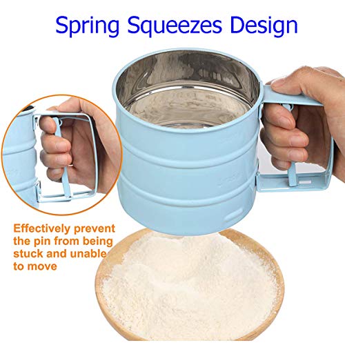 Flour Sifter, Baking Sifter Cup, Flour Strainer - color: Pink