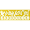 Global Sugar Art Silicone Cake Lace Mat, Butterflies & Ribbon Lace Mold - style: Butterflies & Ribbon
