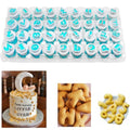 Alphabet Number Fondant Cutters,Fondant Letter Stamps For Cake Decorating,Cookie Cutters Set for Biscuit Cheese Baking Fruit Veggie Clay Cutters For Kids (Lowercase & Number Cutters)