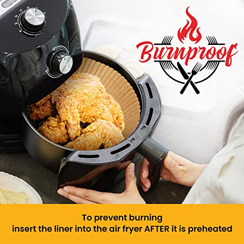 Small Round Air Fryer Liners 6.3", 125 Pcs Disposable for 2-4 qt Basket - color: 6.3" Round