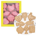 8 pcs Christian Bible Cookie Cutters,Cross Biscuit Cutter (Cross 1227A) - color: Cross 1227A
