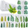 Tropical Leaf Silicone Mold Monstera Leaves Fondant Mold Set of 4 - color: Style B