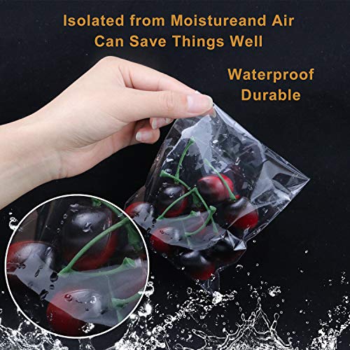 NEOACT 400 Pcs 4"x4.73" Clear Resealable Cellophane Bags Good for Bakery, Candle, Soap, Cookie Poly Bags (Pack of 2) - size: 400 Count (4"x4.7") (Pack of 2)