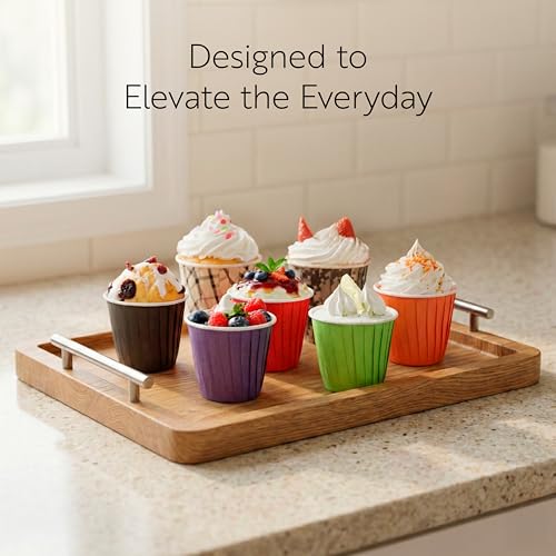 Restaurantware 4 oz Round Gray Paper Tall Baking Cup, 200 Pack - color: Gray, size: Tall
