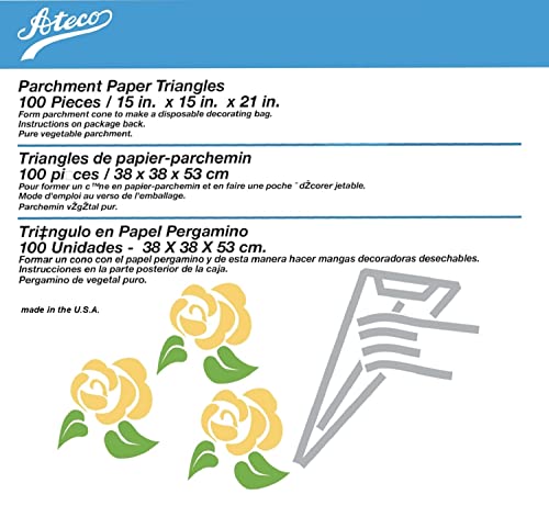 Ateco Parchment Triangle, 100-Pack - size: #450 - 15" Triangle