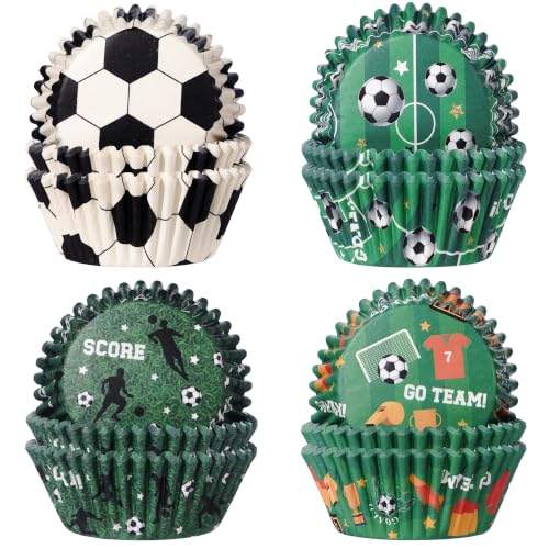 Soccer Cupcake Liners 200 Count Paper for Kids Birthday Parties - style: Style B
