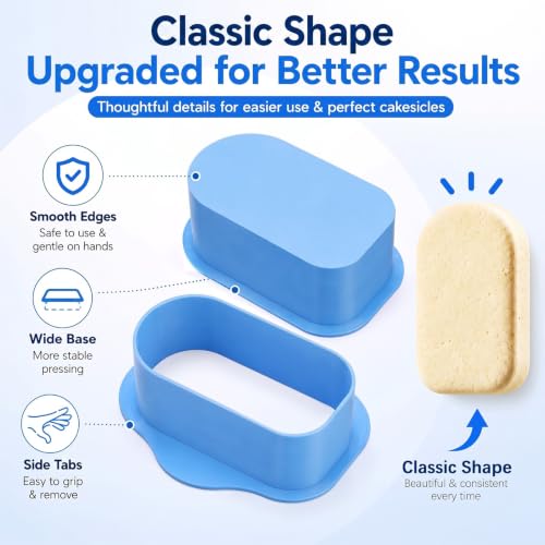 Cakesicle Cutter, Cakesicle Mold, Blue, 3.6”, Oval - color: Blue, size: 3.6”