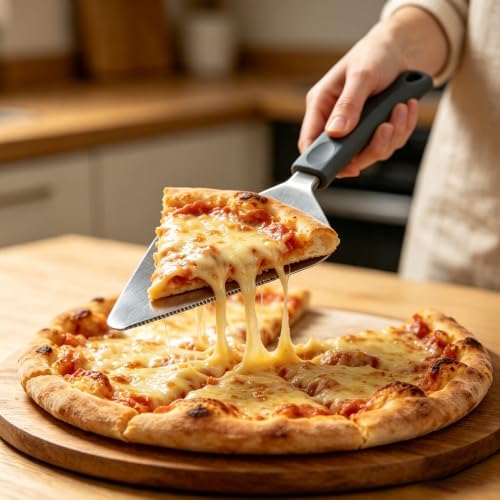 2PCS Pizza Cutter Wheel, Premium Stainless Steel Pizza Cutter, Sharp Blade Kitchen Appliances for Pizza, Pies, Dough & Pastry, Non-slip Handle, Dishwasher Safe