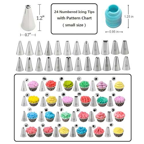 Cake Decorating Kit, 248 Pcs Baking Supplies (Blue)