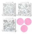 KALAIEN Cookie Stamps,Fondant Impression Mat Set of 3 Style 3 - color: Style 3