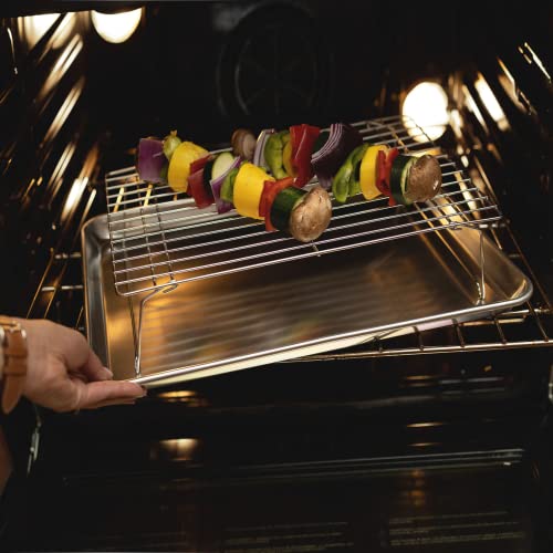 Kitchenatics 4-Tier Stackable Cooling Rack Space Saving Baking Set, 15x10" - size: 15’’ x 10’’ 4-Tier