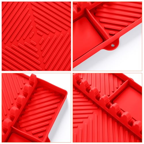 Find law Silicone Tools Mat for Griddle & Kitchen Countertop - color: Red