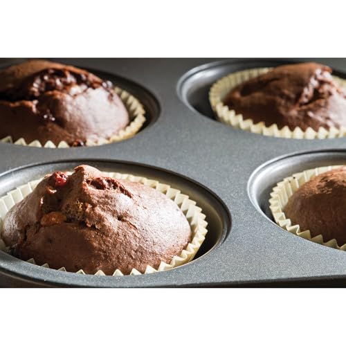 Mrs. Anderson's Baking 12-Cup Muffin Pan, Carbon Steel with Non-Stick Coating, PFOA Free, 14-Inches x 10.5-Inches - style: Standard, 12-Cup