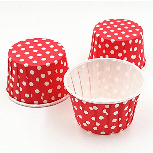 100 Pack Colourful Cake Baking Cups Muffin Cases Paper Heat Resistance Home Party - color: Style 3, size: 100Pcs