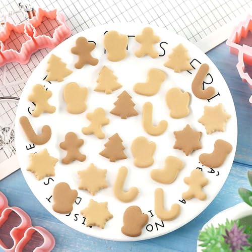 Mini Christmas Cookie Cutter for Pet Treats, Cute Homemade Snacks Cutters - color: Christmas