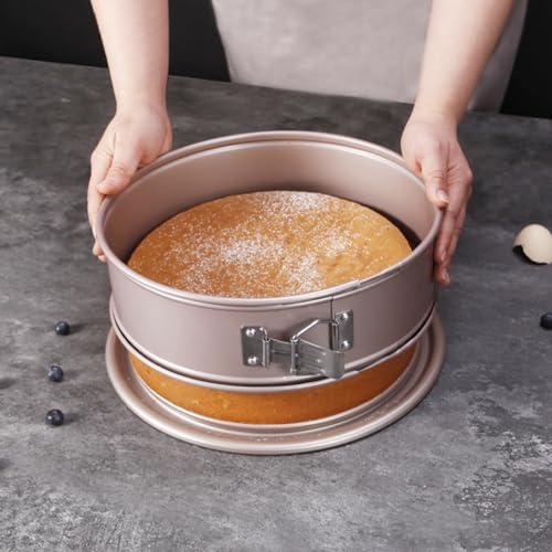 CHEFMADE 10 Inch Springform Cheesecake Pan with Removable Bottom - size: 10" Springform