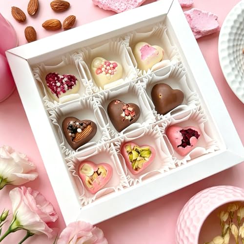 Heart Chocolate Molds Silicone 2 Inch Heart Shaped Muffin Baking Pan Mold - size: 2 Inch