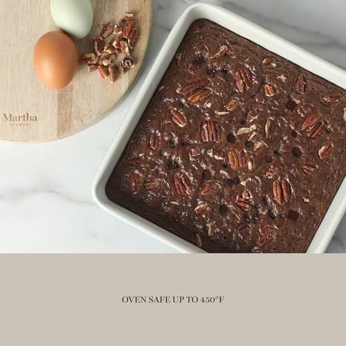 Martha Stewart Gallen 10 Piece Baking Pans Ceramic PFA Free Non Toxic Non Stick Bakeware Set - Linen White - color: Linen White