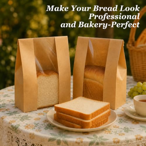 FUNFERY Sourdough Bread Bag for Home Made Bread with Cute Sticker-200 Pcs - color: Regular Sticker, size: 200 Pack