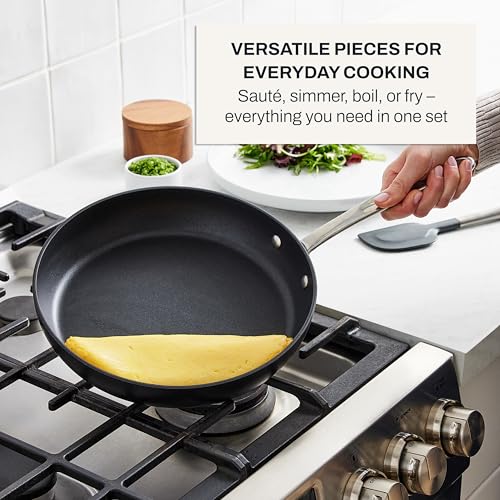 All-Clad HA1® Nonstick Fry Pan Set with lids, 2-Piece Set - size: 10" & 12" 2-Piece Fry Pan Set