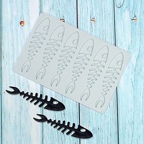 Lobster Shape Lace Silicone Mold Chocolate Candy 3D Hollow Fishbone Candy Mold Food Cooking Meals Decorations Fondant Mold Polymer Clay Molds (B_6.4x4.36x0.12inch) - size: B_6.4x4.36x0.12inch