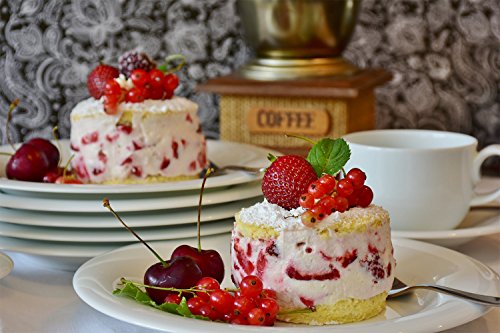 Hiware 4-Inch Mini Springform Pan Set - 4 Piece Small Nonstick Cheesecake Pan for Mini Cheesecakes, Pizzas and Quiches - size: 4-Inch