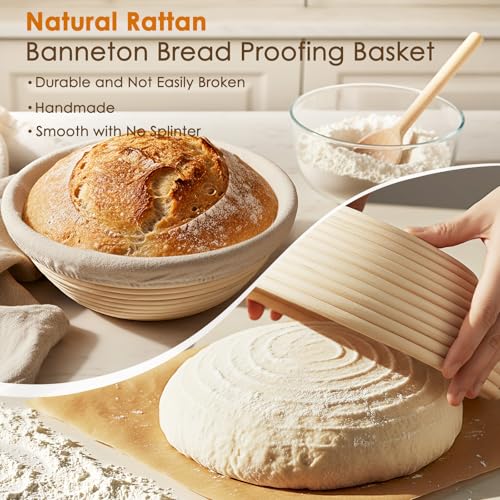 Bread Proofing Basket, Kikcoin Banneton Bread Proofing Basket (13 PCS) - size: 13 PCS