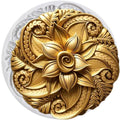 Lingzhi Embossed Flower Silicone Mold Embossing Mat Textured Fondant Mold - color: Style V