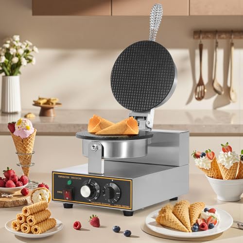 Dyna-Living Waffle Cone Maker Commercial Ice Cream Waffle Cone Machine