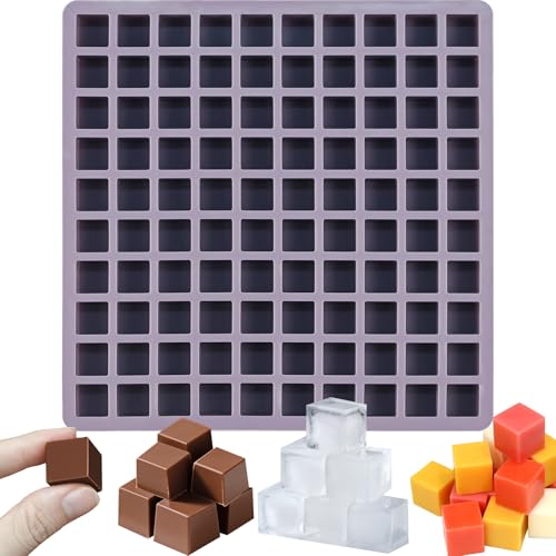 Square Chocolate Mold, 100 Cavities Mini Square Candy Molds - color: 100 Cavity Small Square Mold
