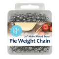 R&M Pie Weight Chain 72" – Nickel-Plated Brass Baking Weight for Blind Baking Pie Crusts - style: Pie Weight Chain