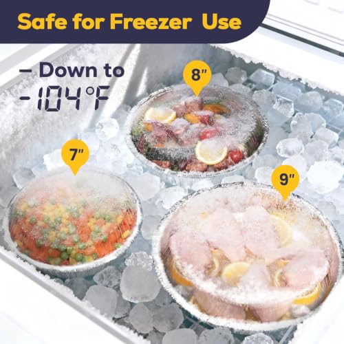 Fit Meal Prep 45 pack 9" Round Aluminum Foil Pans with Clear Dome Lids, Pie Tins Disposable 9 inch with Lids, Take Out Containers, Freezer Oven Safe Aluminum Baking Pans for Storing, Cooking, Storage - size: 9 Inch