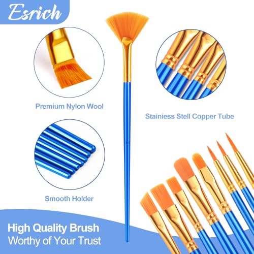 ESRICH Paint Brushes Set, 30Pack 360pcs Paint Brush for Acrylic Painting - size: 360p